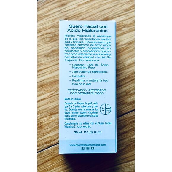 Ana María Facial Serum Hyaluronic Acid BORĒALINE Aurora AHA Niacinamide 10% - Picture 3 of 6